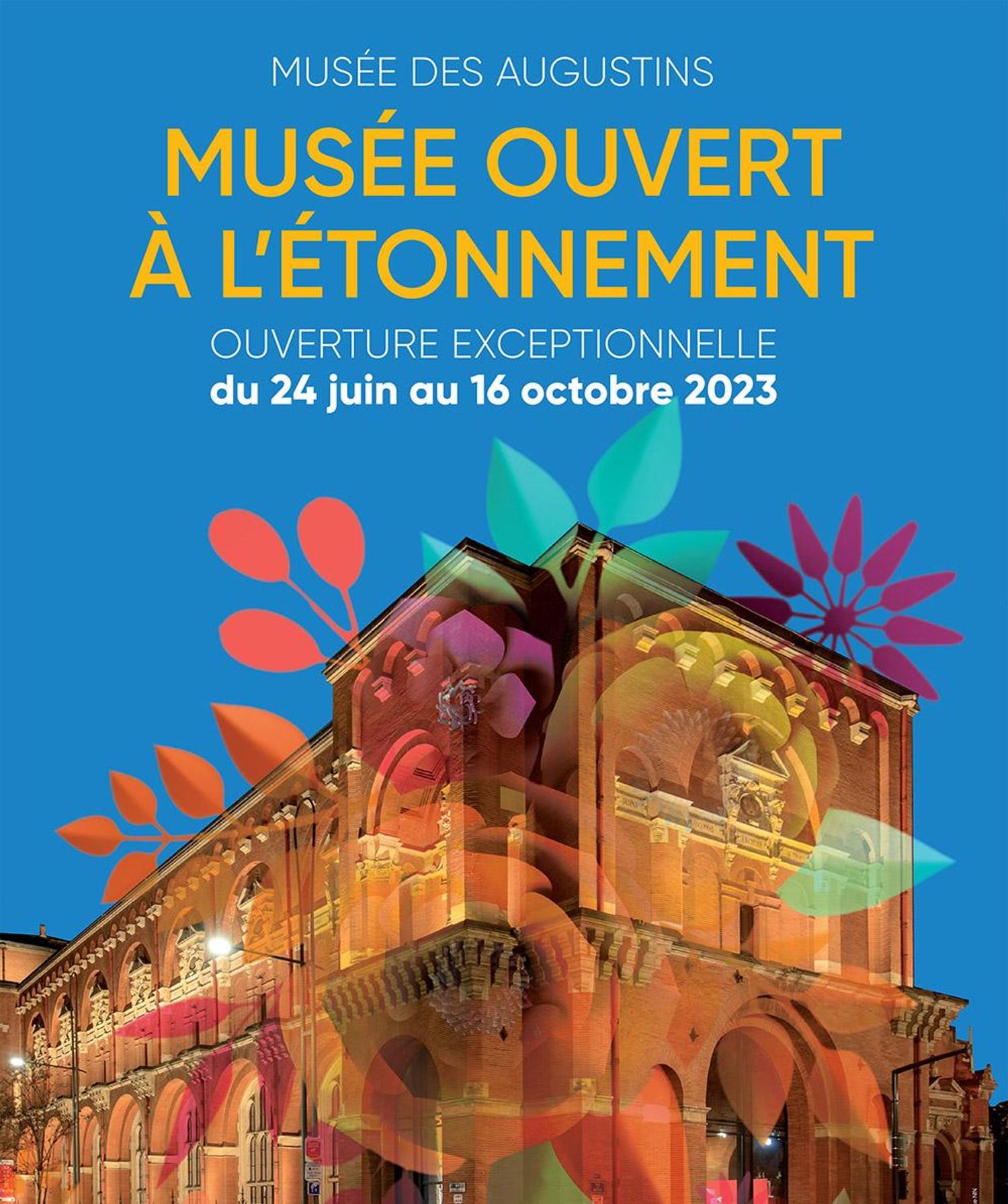 Visuel de communication "Musée ouvert... à l'étonnement"