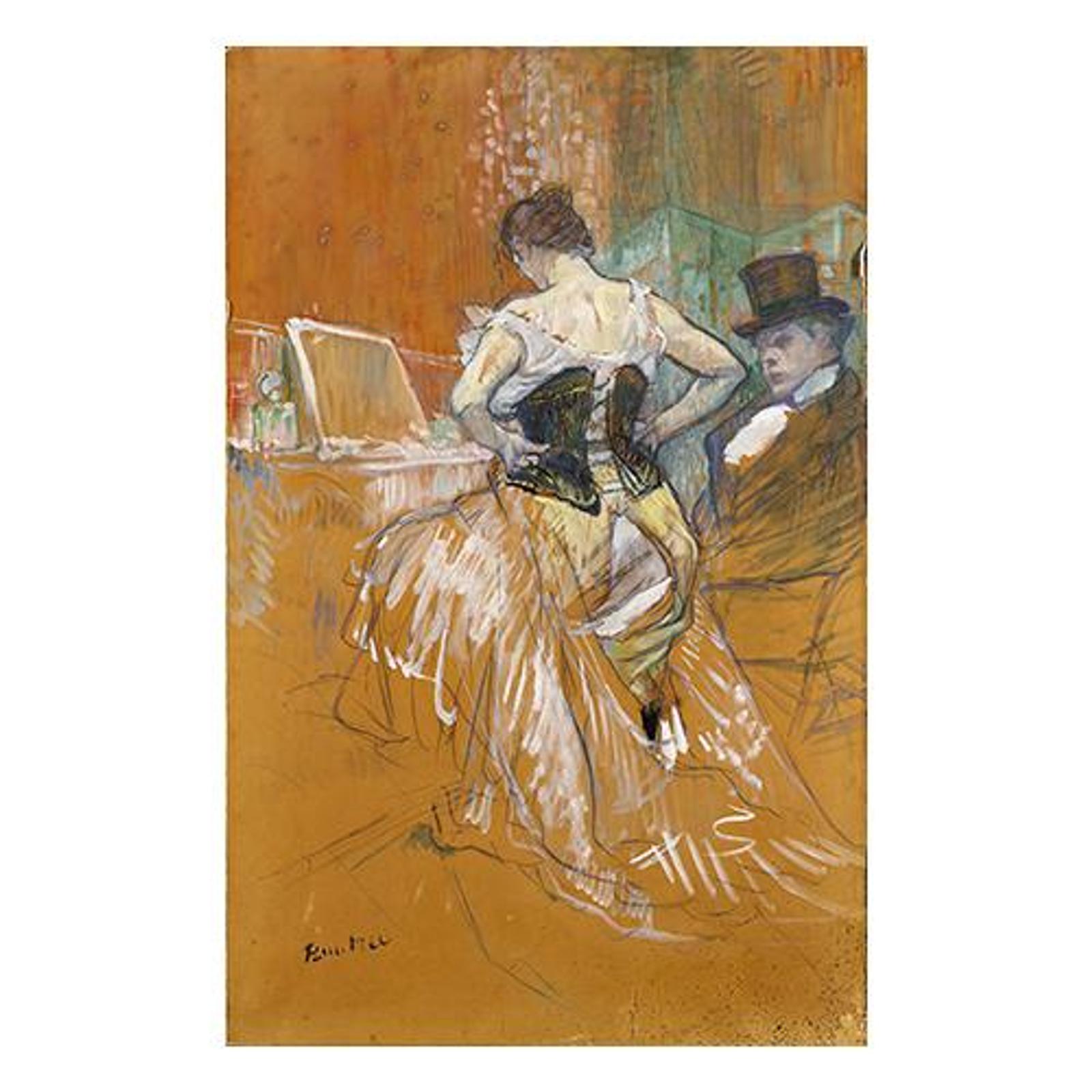 Femme en corset, conquête de passage - Henri de Toulouse Lautrec (1896)