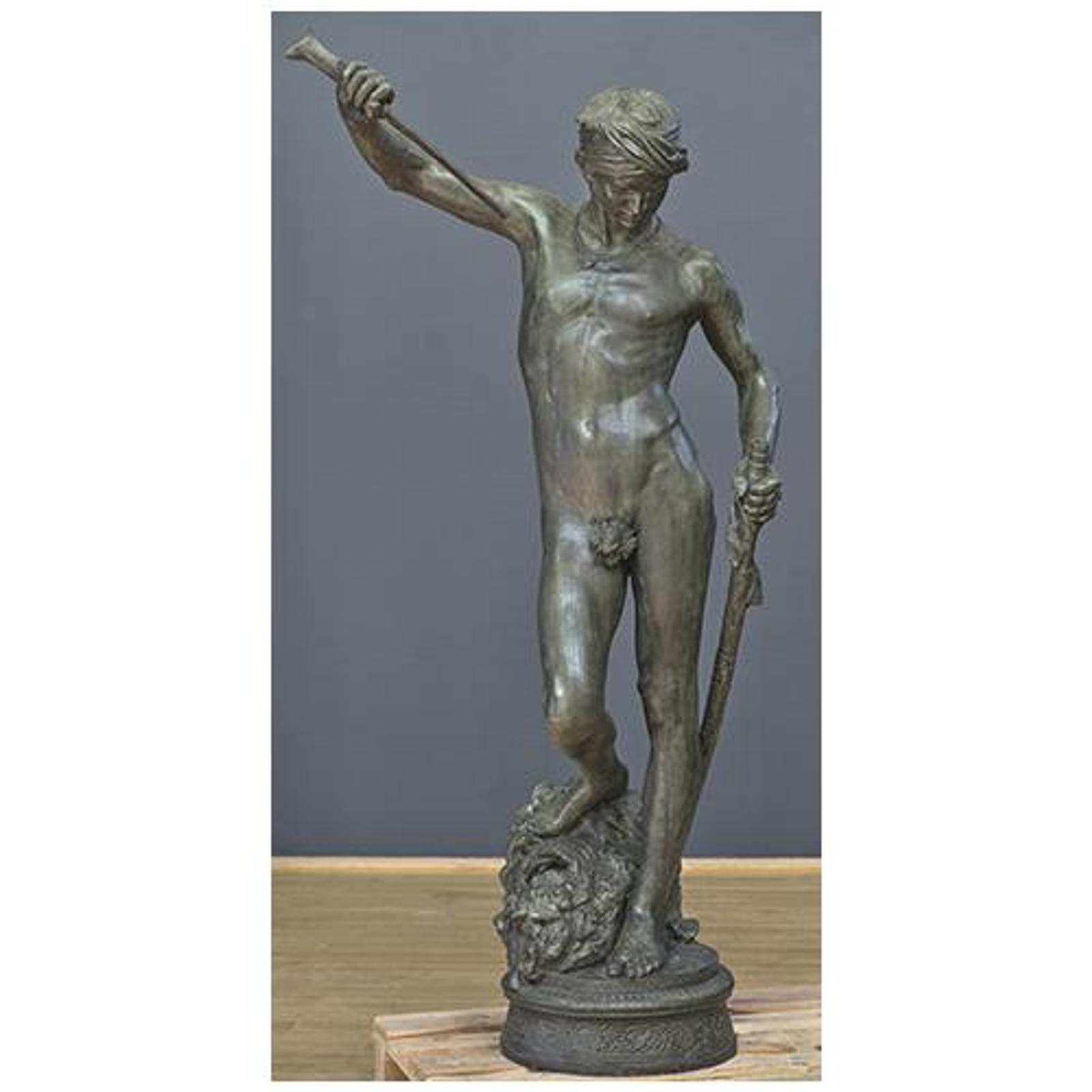 David vainqueur de Goliath - Marius-Jean-Antonin Mercié (1870)