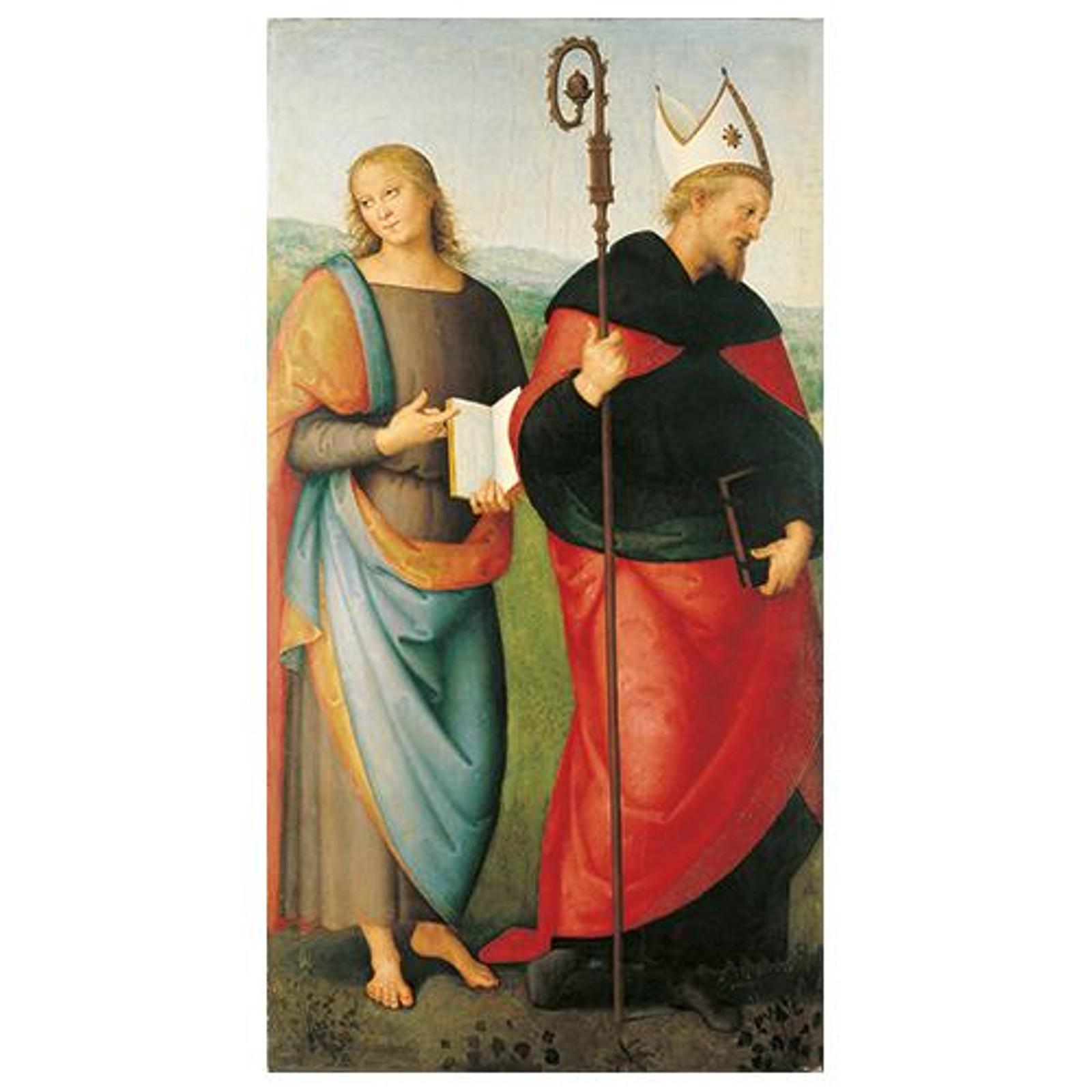 Saint Jean l'Evangéliste et Saint Augustin (1502-1521) - Le Pérugin