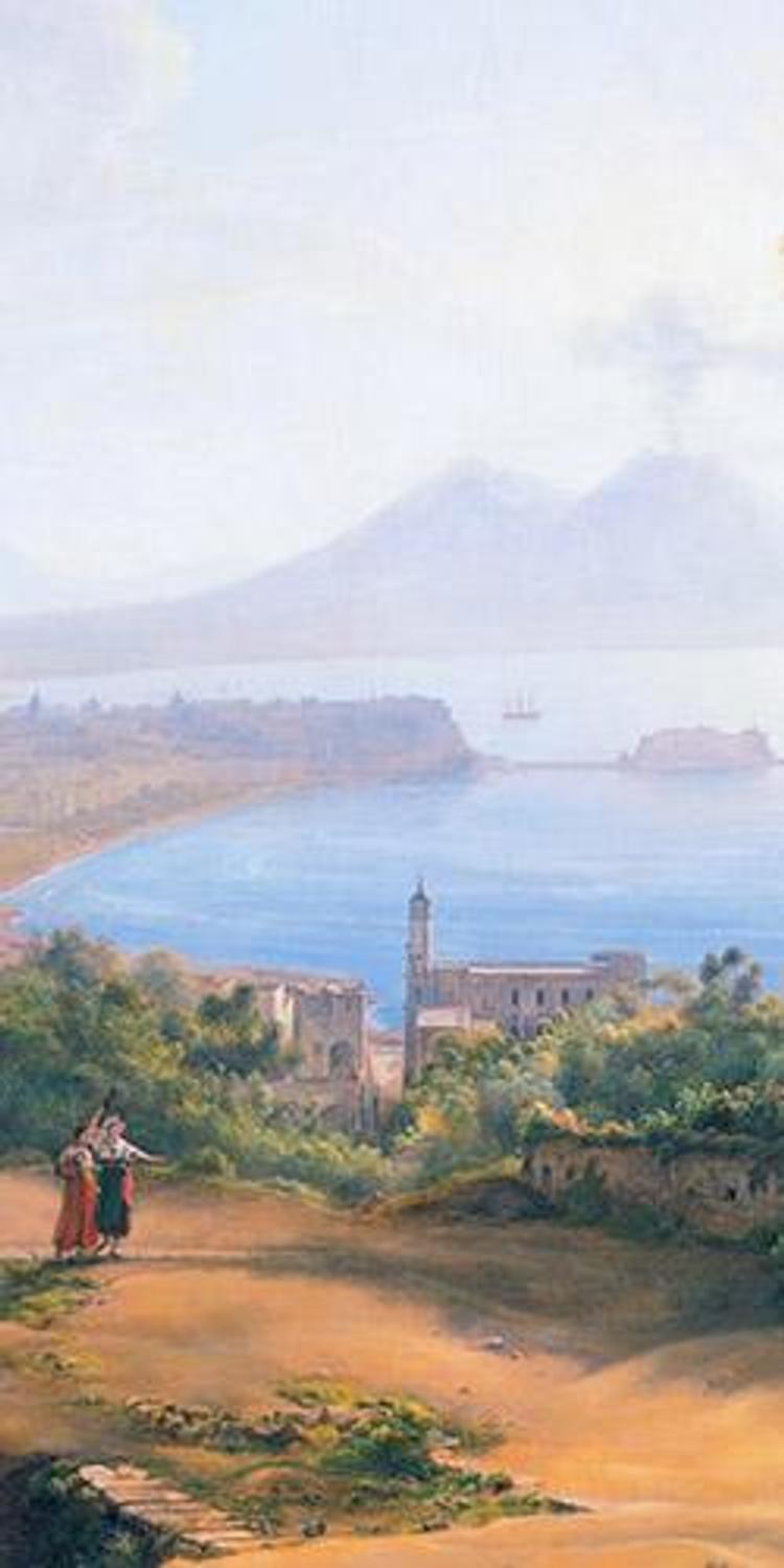 Détail du tableau "Naples, vue du Pausilippe"